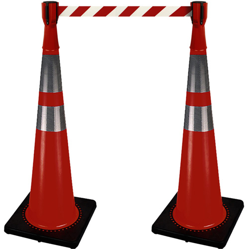 2308 Traffic Cone Topper with 10' Barricade Tape Equipment World