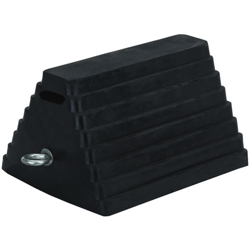 298 Double-Sided Wheel Chock, 6" x 8", Black Equipment World