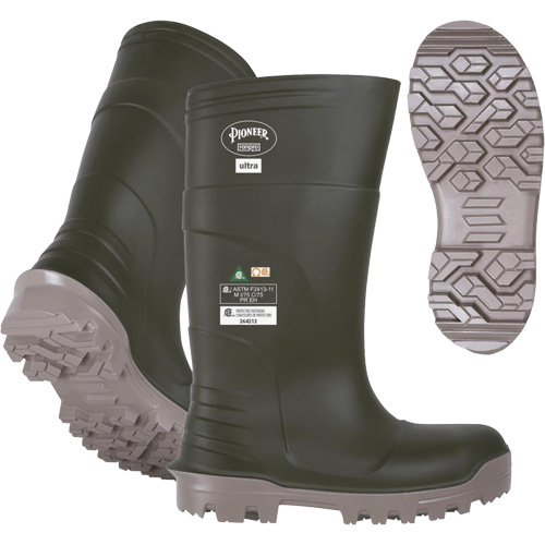 B105FUL.GR Bottes Pioneer Ultra, Polyur&eacute;thane, Embout Acier/Composite, Pointure 6, Semelle R&eacute;sistant aux perforations Equipment World