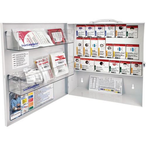 SmartCompliance&reg; First Aid Cabinet, Meets CSA Z1220-17 Type 2 Low-Risk Environment, Small (2-25 Workers) Equipment World