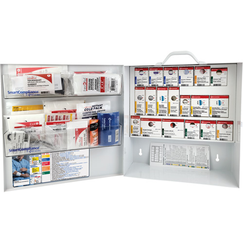 SmartCompliance&reg; First Aid Cabinet, Meets CSA Z1220-17 Type 3 High-Risk Environment, Small (2-25 Workers) Equipment World