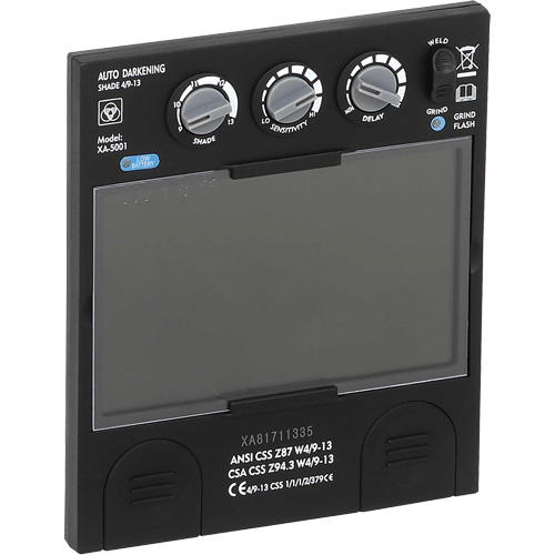 Filtre dobscurcissement automatique large &agrave; intensit&eacute; variable Advantage Plus, 5-1/4" la x 4-1/2" h Champ de vision, Pour utilisation avec S26200 Equipment World