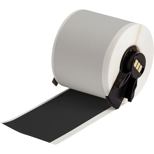 All-Weather Permanent Adhesive Label Tape, Vinyl, Black, 2" Width Equipment World