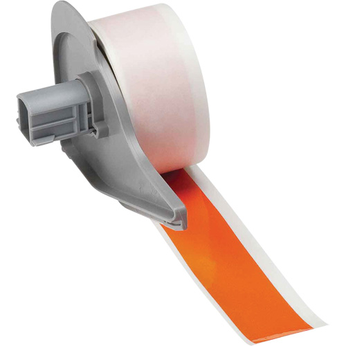 All-Weather Permanent Adhesive Label Tape, Vinyl, Orange, 1" Width Equipment World