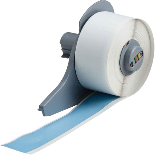 All-Weather Permanent Adhesive Label Tape, Vinyl, Blue, 1" Width Equipment World