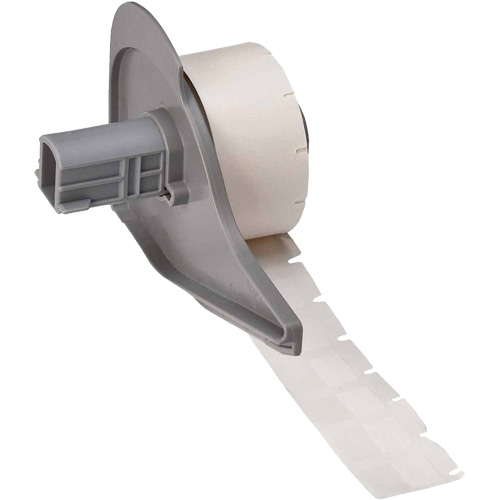 Self-Laminating Wrap-Around Wire & Cable Labels, Vinyl, 0.5" L x 0.75" H, White Equipment World