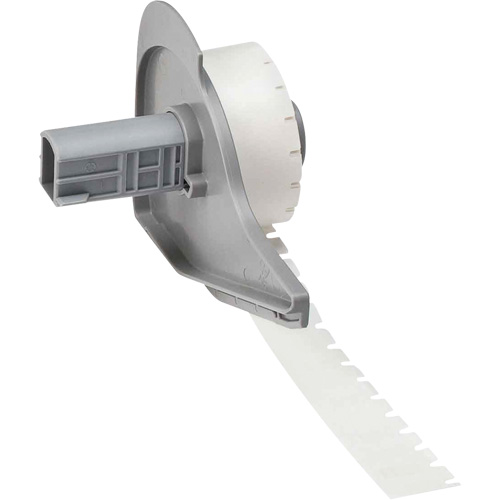 Harsh Environment Multi-Purpose Labels, Polyester, 0.35" L x 0.2" H, Black on Clear Equipment World