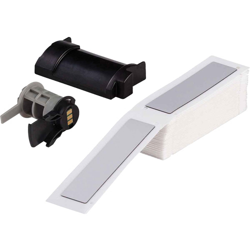 Raised Panel Labels, Polyester, 1" L x 4" H, White Equipment World