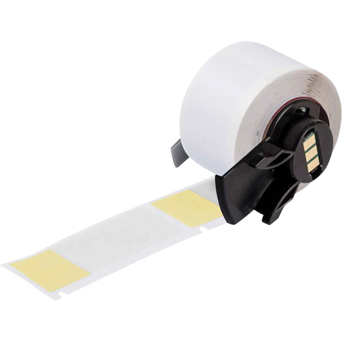 Self-Laminating Wrap-Around Wire & Cable Labels, Vinyl, 1" L x 2.5" H, White Equipment World
