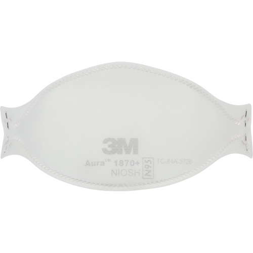 Appareil de protection respiratoire contre les particules pour soins de sant&eacute; et masque chirurgical 1870+ Aura, N95, Certifi&eacute; NIOSH/Homologu&eacute; FDA Equipment World