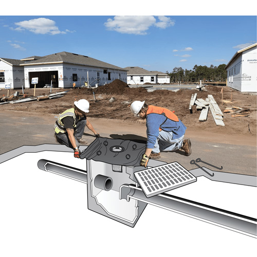 Ultra-Drain Guard&reg; Catch Basin Insert, Trash & Debris, 48" L x 36" W Equipment World