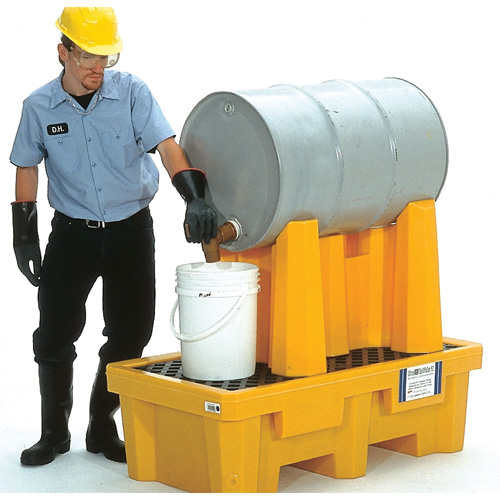 Syst&egrave;me de confinement Ultra-Drum pour 1 baril avec drain, 52" lo x 29" la x 49,5" ha, 750 gal. US Capacit&eacute; Equipment World