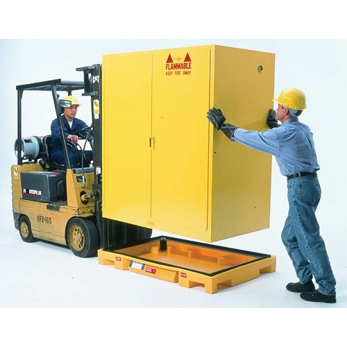 Double Drum Ultra-Safety Cabinet Bladder System&reg;, 63" L x 38.5" W x 6.3" H, 3000 lbs. Load Capacity Equipment World