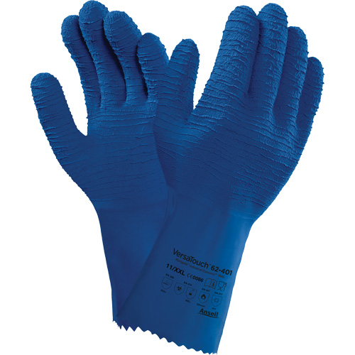 Alphatec&reg; 62-401 Gloves, Size 7, 12.6" L, Rubber Latex, Cotton Inner Lining Equipment World
