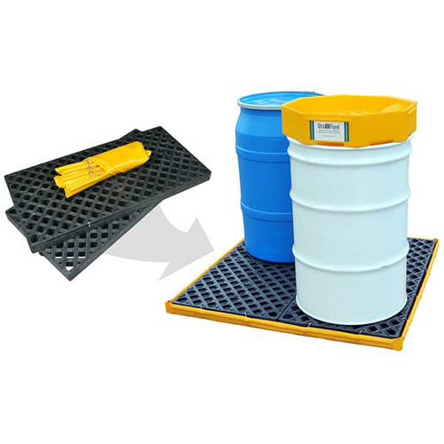 4-Drum Flexible Ultra-Spill Deck&reg; Bladder System, 110 US gal. Spill Capacity, 51" x 48" x 5" Equipment World