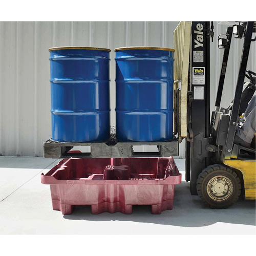 4-Drum Ultra-Spill King&reg; Drum Spill Pallet, 85 US gal. Spill Capacity, 51" x 51" x 17.5" Equipment World