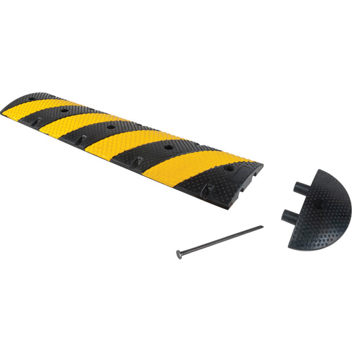 Speed Bump Kit, Rubber, 4' L x 11" W x 2" H Equipment World