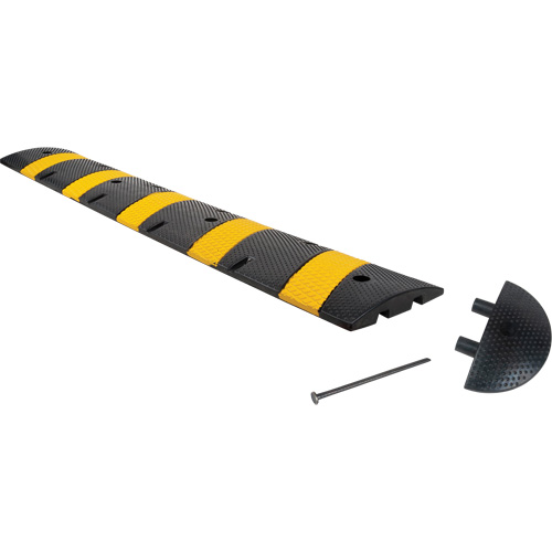 Speed Bump Kit, Rubber, 6' L x 11" W x 2" H Equipment World