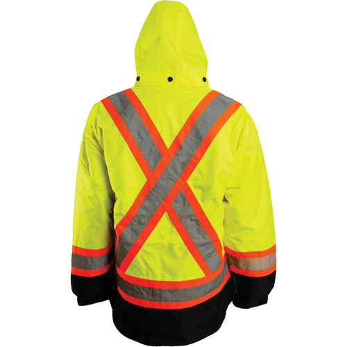 7-in-1 Jacket, Polyester, High Visibility Orange, Large Equipment World
