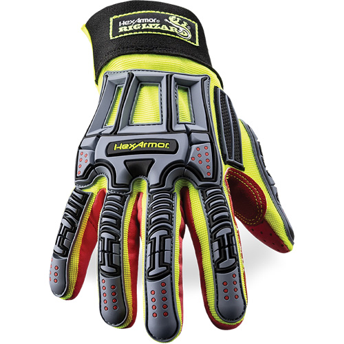Rig Lizard&reg; 2028X Cut-Resistant Gloves, 6/X-Small, Synthetic/HPPE Palm, Elastic/Hook & Loop Cuff Equipment World