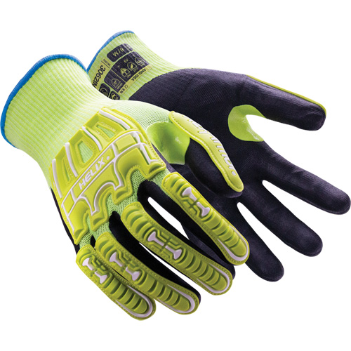 Helix&reg; 3062IMP Impact Gloves, 6/X-Small, Foam Nitrile Palm, Elastic/Knit Wrist Cuff Equipment World