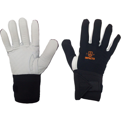 Left-Hand Anti-Impact Glove, 7/Small, Grain Leather Palm, Elastic Cuff Equipment World