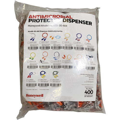 QD30 Earplugs Refill for HL400 Dispenser, Bulk - Polybag, Corded Equipment World