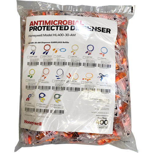 TFP-30 Earplugs Refill for HL400 Dispenser, Bulk - Polybag, Corded Equipment World