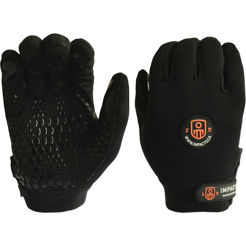 Mechanic Anti-Impact Gloves, 7/Small, Synthetic/Suede Palm, Elastic/Hook & Loop Cuff Equipment World