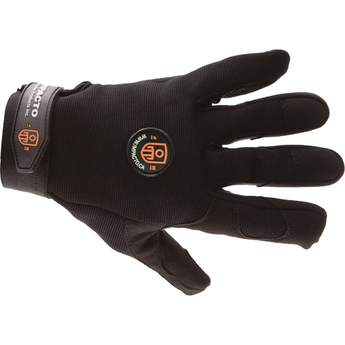 Mechanic Anti-Impact Gloves, 7/Small, Synthetic/Suede Palm, Elastic/Hook & Loop Cuff Equipment World