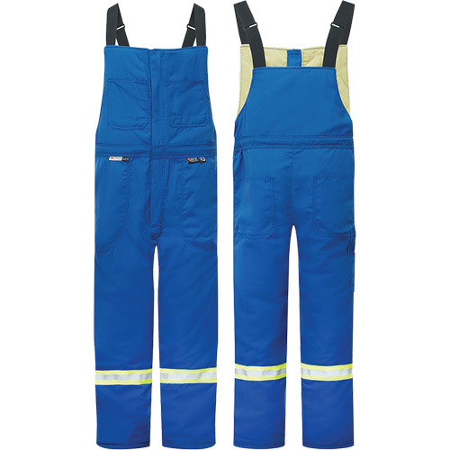 Westex&reg; DH Antistatic 6.5 oz. Flame Resistant Insulated Bib Pants, Small, Royal Blue Equipment World