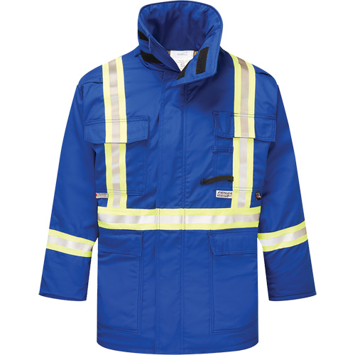 Avenger 9 oz. Flame Resistant Insulated Parka, Medium, Royal Blue Equipment World