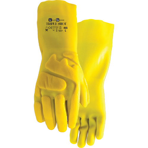 455 Triple Shot Cut-Resistant Gloves, Size Large, PVC, Nylon Inner Lining Equipment World