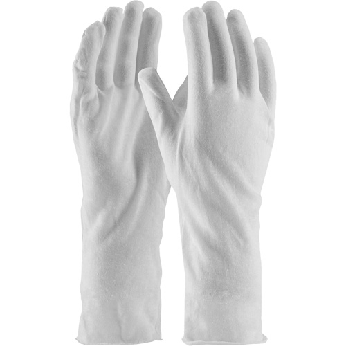 Gants d'inspection de qualit&eacute; sup&eacute;rieure CleanTeam, Coton, Poignet Non ourl&eacute;, Taille unique Equipment World