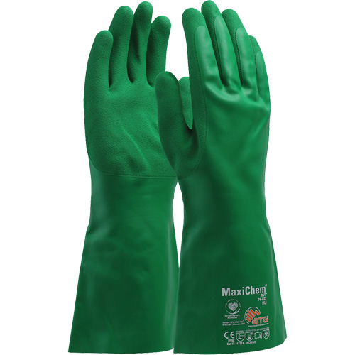 Gants r&eacute;sistants aux produits chimiques ATG MaxiChem Cut, Taille Petit, 14" lo, Nitrile Equipment World