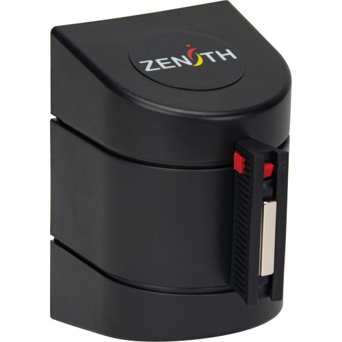 Magnetic Wall Mount Barrier with Magnetic Tape, Plastic, Magnetic Mount, 15', Black and Yellow Tape Equipment World