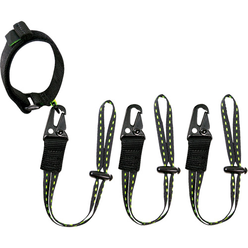 GearLink Wrist Lanyard with Interchangeable Ends, Fixed Length, Hook & Loop/Loop Equipment World