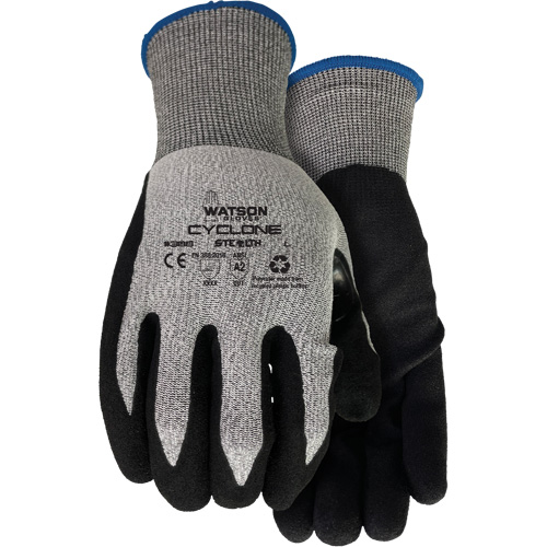 388 Stealth Cyclone Cut Resistant Gloves, Size X-Small, 18 Gauge, Nitrile Coated, HPPE/Polyester Shell, ASTM ANSI Level A2/EN 388 Level 3 Equipment World