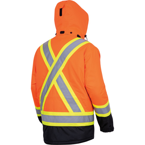 5407 Waterproof Insulated Heated Safety Jacket, Men's, Small, High-Visibility Orange Equipment World
