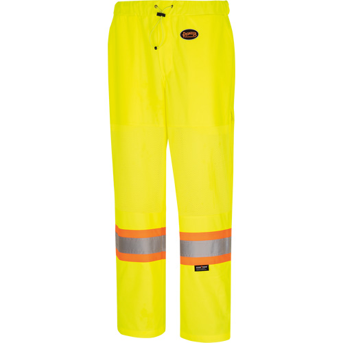5999PW Pantalon de s&eacute;curit&eacute; routi&egrave;re pour femmes, Polyester, T-petit, Jaune lime haute visibilit&eacute; Equipment World