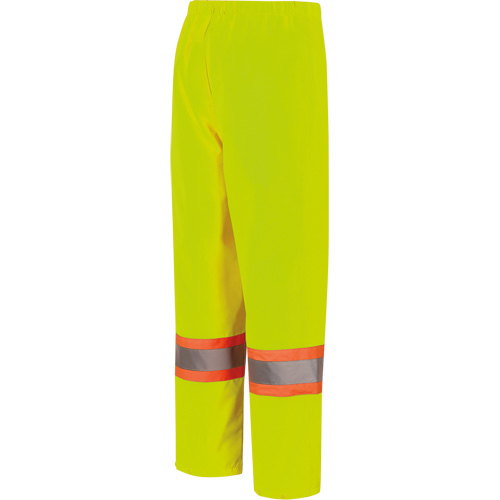 5629W Women's Waterproof Bib Pants, Polyester/Polyurethane, X-Small, High Visibility Lime-Yellow Equipment World
