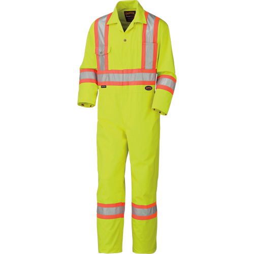 5512T High-Visibility Coveralls, 40 (Tall), High Visibility Lime-Yellow Equipment World