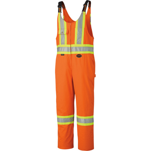 6617ZT Combinaison de s&eacute;curit&eacute; haute visibilit&eacute; avec fermeture &agrave; glissi&egrave;re sur la jambe, Poly-coton, 40 (grand taille), Orange haute visibilit&eacute; Equipment World