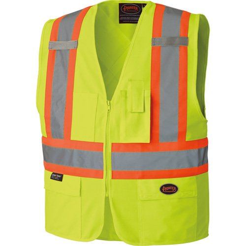6689 High-Visibility Vest, High Visibility Lime-Yellow, 4X-Large, Polyester Equipment World