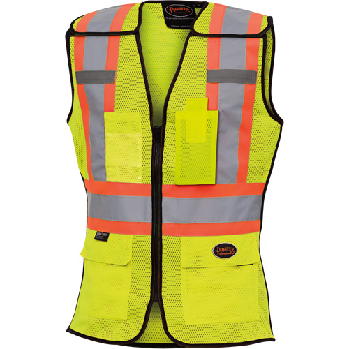 489 Veste de s&eacute;curit&eacute; d&eacute;tachable haute visibilit&eacute;, Jaune lime haute visibilit&eacute;, T-petit, Polyester Equipment World