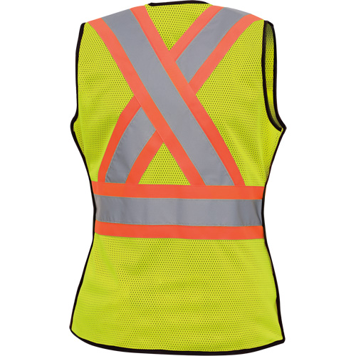 489 Veste de s&eacute;curit&eacute; d&eacute;tachable haute visibilit&eacute;, Jaune lime haute visibilit&eacute;, T-petit, Polyester Equipment World