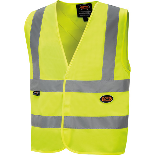 6886 High-Visibility Tricot Safety Vest, High Visibility Lime-Yellow, Small, Polyester Equipment World