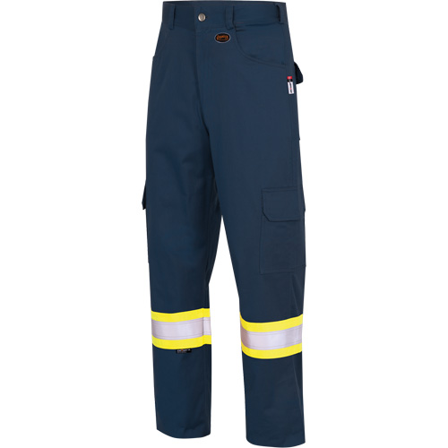 7764 Pantalons de s&eacute;curit&eacute; ignifuges et r&eacute;sistants aux arcs &eacute;lectriques &agrave; haute visibilit&eacute; 88/12 FR-Tech, 32, x 34, Bleu marin Equipment World