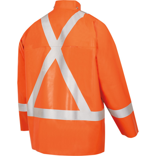 5990J Manteau de s&eacute;curit&eacute; imperm&eacute;able tr&egrave;s robuste ignifuge et r&eacute;sistant aux arcs &eacute;lectriques, Petit, Orange haute visibilit&eacute;, 11 cal/cm² Equipment World