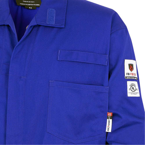 7779T FR-Tech&reg; 88/12 Arc Rated Flame Resistant Coveralls, Size 40 (Tall), Royal Blue, 10 cal/cm² Equipment World
